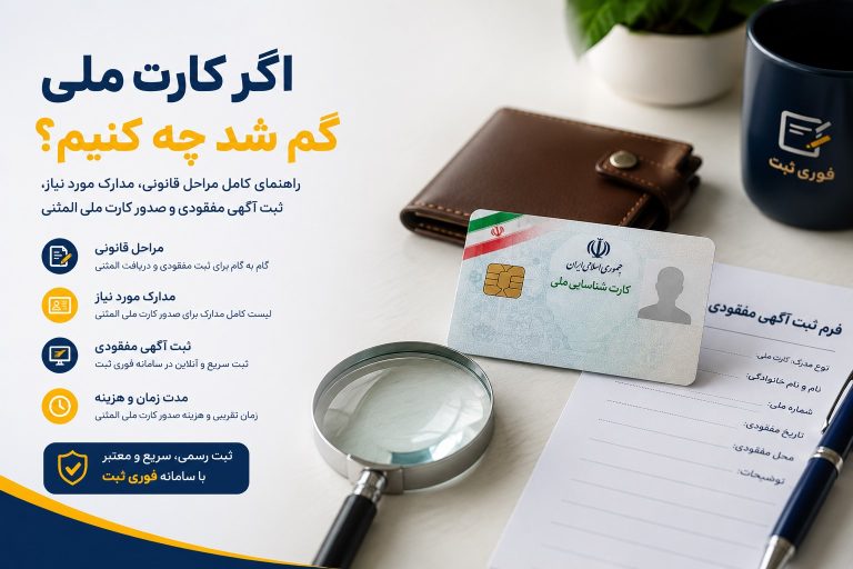اگر کارت ملی گم شد چه کنیم؟